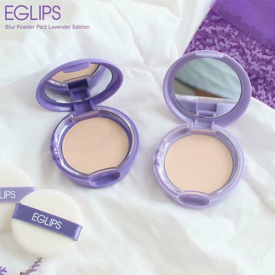 Phấn Phủ Eglips Powder Pact (Oil Cut - Oil Glow - Blur - Lavender) (Hộp 8g)