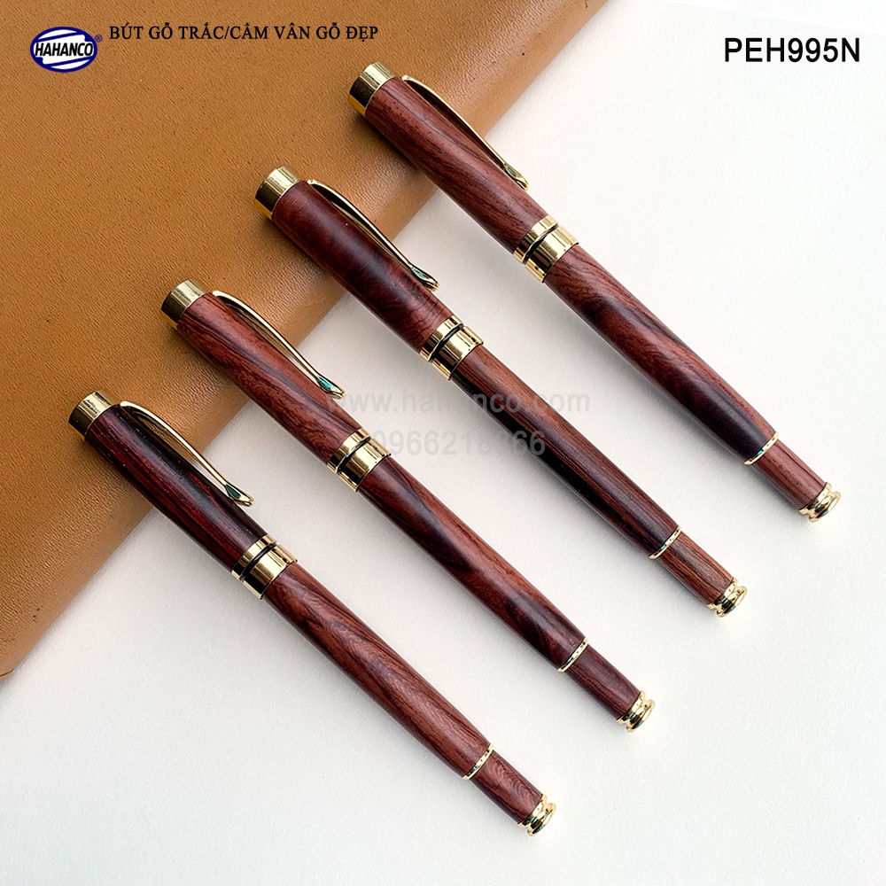 Bút gỗ Trắc/Cẩm cao cấp nắp đậy - Vân gỗ tự nhiên siêu đẹp/quà tặng vô giá - PEH995N