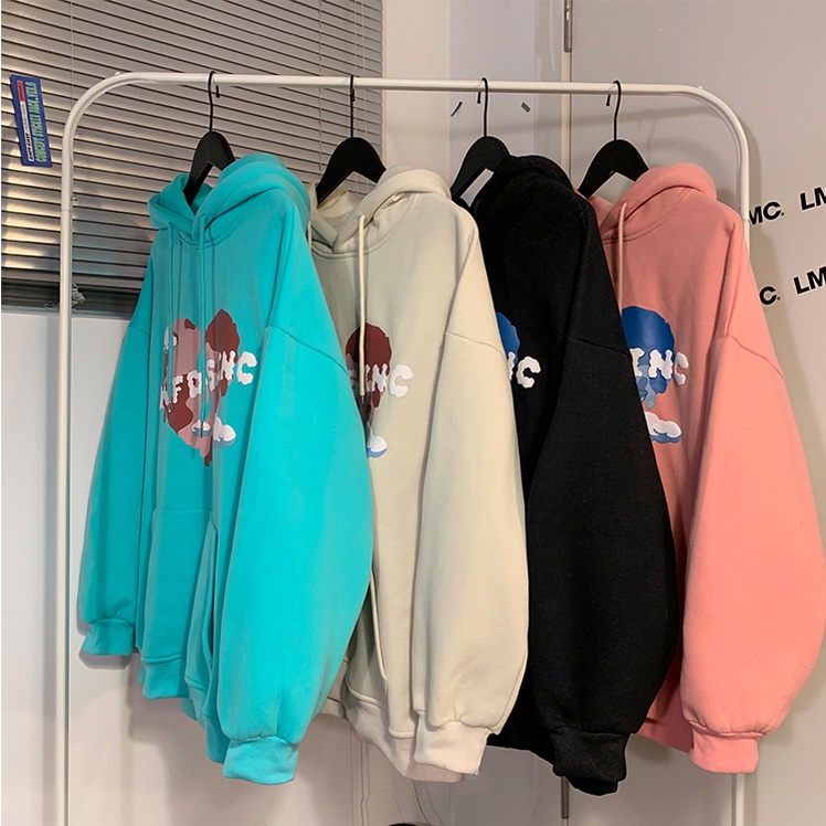 Áo khoác nỉ trơn có mũ dành cho cả nam và nữ