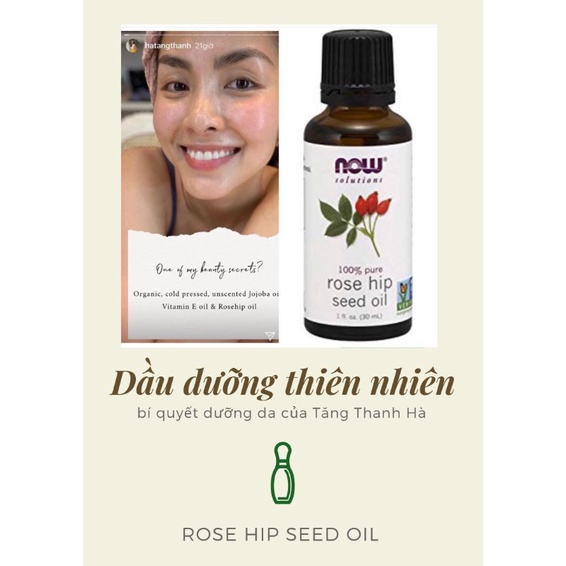 Dầu nụ tầm xuân Now Rosehip Seed Oil 30ml chuẩn USA | BigBuy360 - bigbuy360.vn