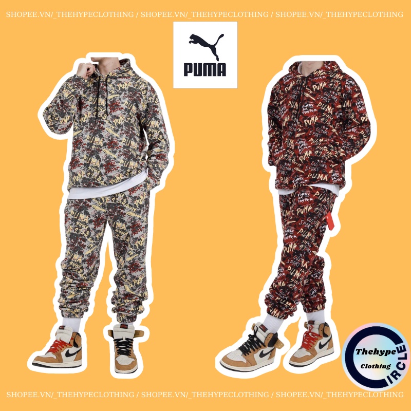🔥 Bộ nỉ cao cấp PUMA 100% cotton, chất nỉ đẹp