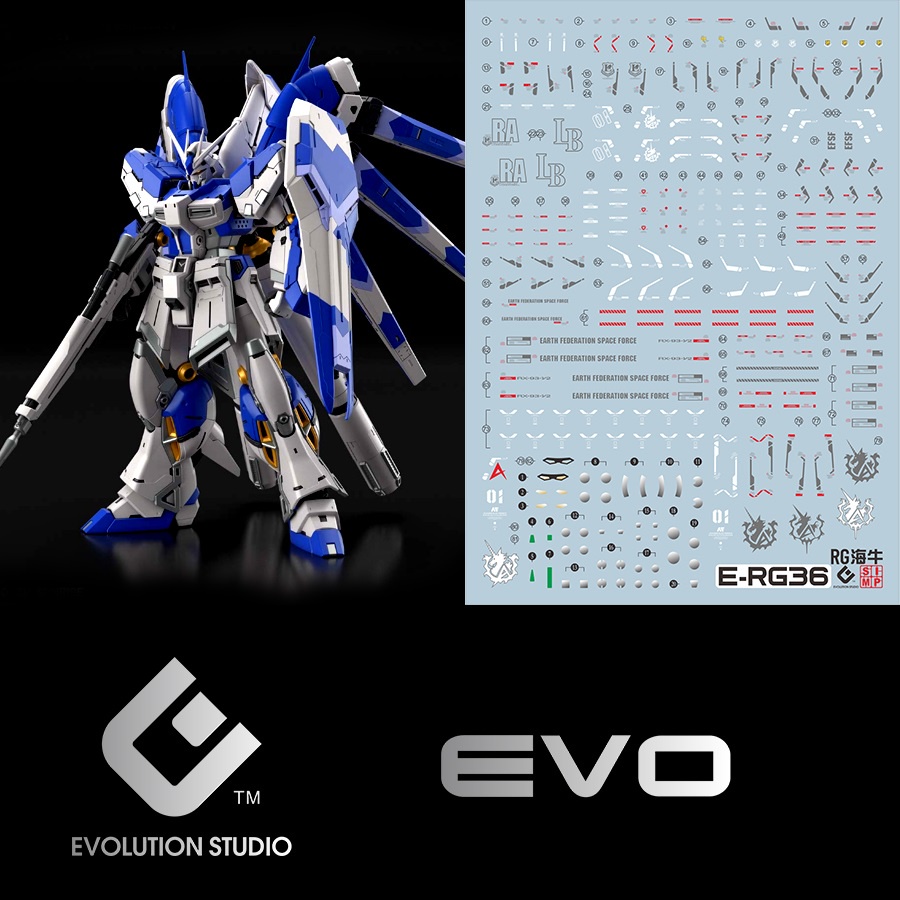 Decal nước cho mô hình lắp ráp RG Hinu / Hi-nu Gundam