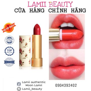 Son GUCCI 500 Odalie red vỏ hoa Rouge a Lerves Voile Lipstick