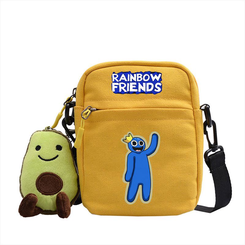 Roblox Rainbow Friends Kids Shoulder Bag Cartoon Cute Messenger Canvas Bag Student Small Square Bag Boys Girls Phone Bag