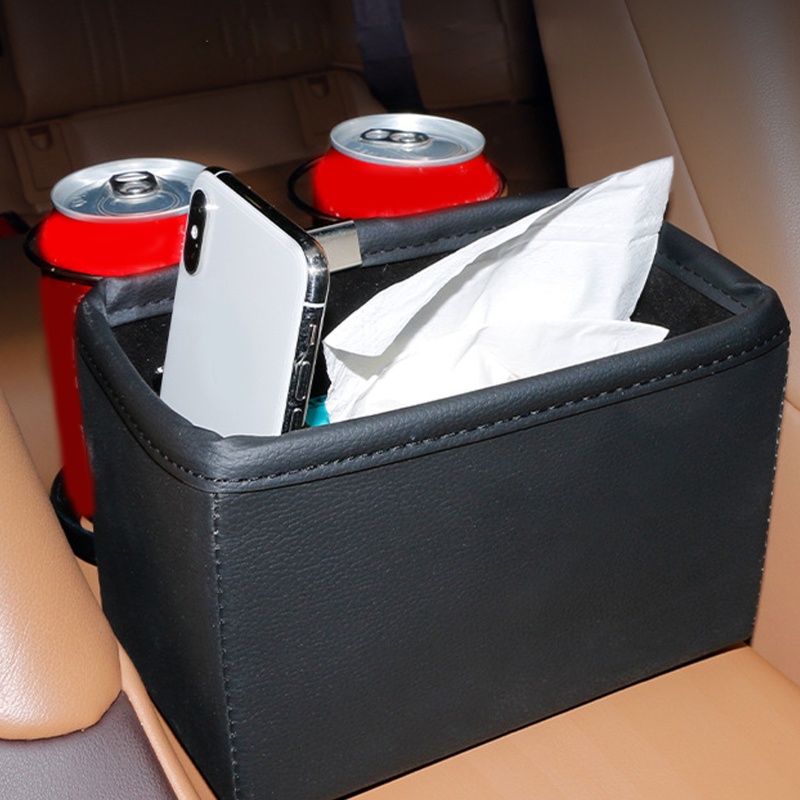 Khay Đựng Cốc Nước Gắn Tay Vịn Xe Hơi Màu Đen / Be Tiện Dụng