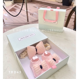 Set băng đô tất TBD43 cho bé gái 0-2 tuổi