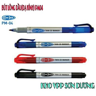 Combo 05 bút lông dầu đa năng pm04 xanh đỏ đen