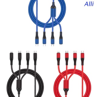 Cáp sạc 3 trong 1 USB type C sang USB C/Micro USB Lightning PD thích hợp cho Iphone Sam-sung Huawei