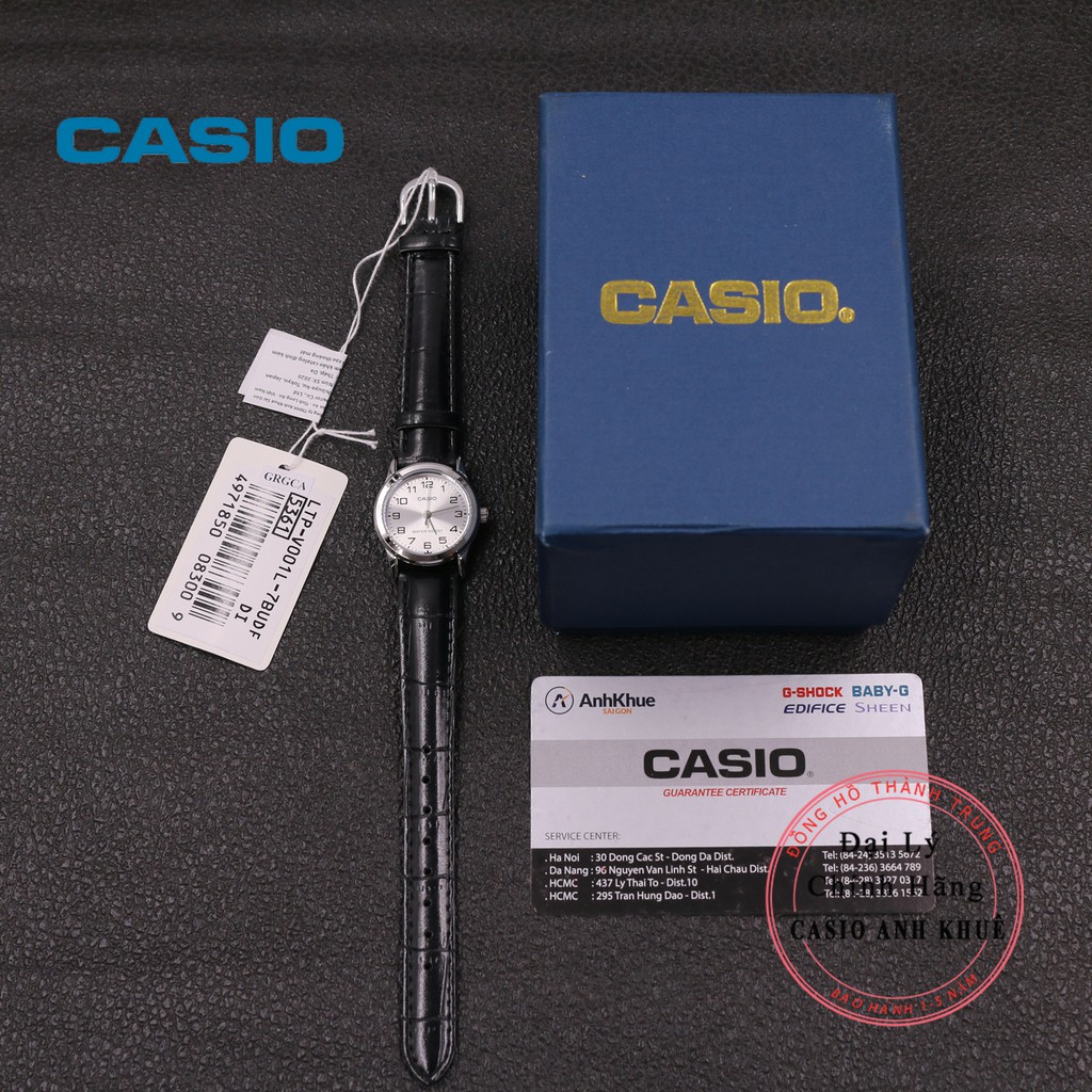 Đồng hồ nữ Casio LTP-V001L-7BUDF dây da