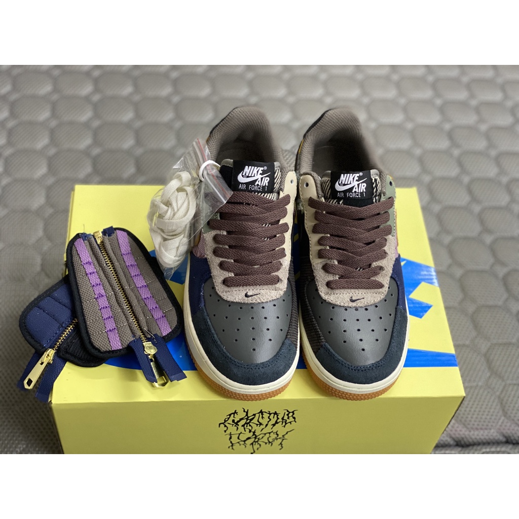 (Ảnh Shop Chụp) Giày Thể Thao- Af1 Travis Scot Thổ Cẩm Bản Cao Cấp (Fullbox+ Phụ kiện) | BigBuy360 - bigbuy360.vn