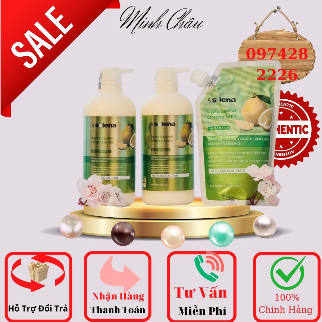Gội_Xã_Bưởi_selena_Chinh_HÃNG 800ml