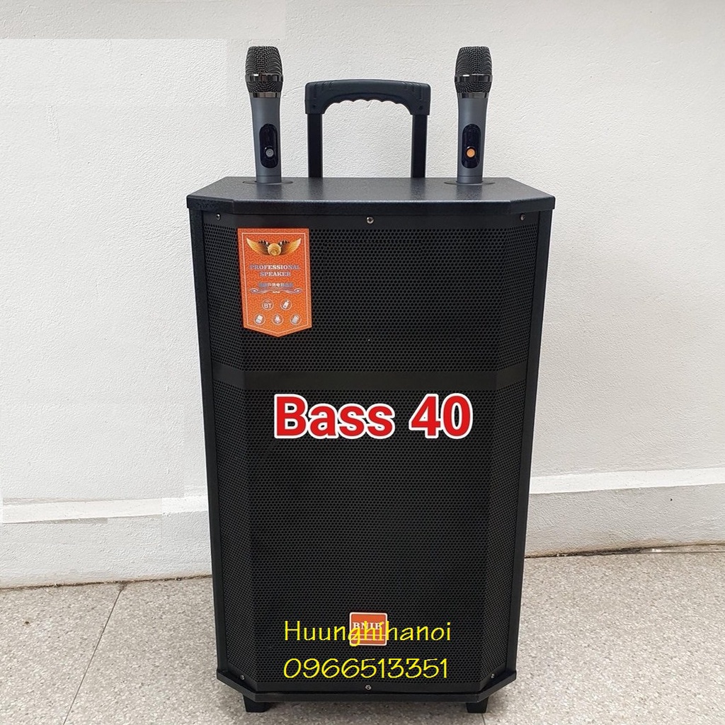 Loa karaoke di động công suất lớn hát hay BNIB1596 bass 40, micro hút, nhậy. chạy điện 220v, bình ắc quy, hát bao phê