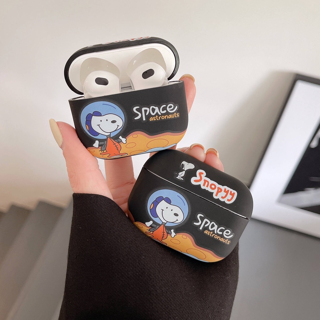 Vỏ Bảo Vệ Hộp Sạc Tai Nghe Airpods 3 Pro 2 3 Họa Tiết Snoopy Dễ Thương Ốp