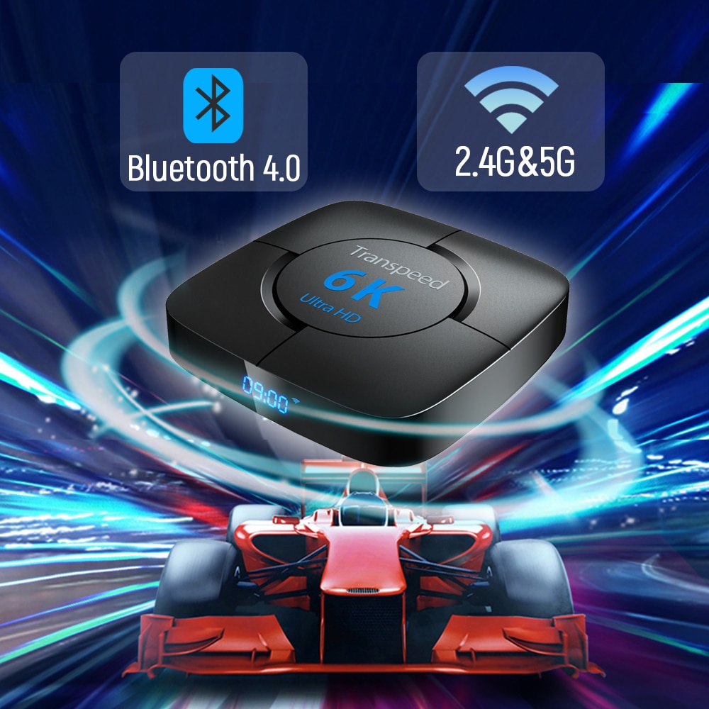 Bộ Tv Box Transpeed Android 10.0 Bluetooth 6k 3d Wifi 2.4g & 5.8g 4gb Ram 64g Kèm Phụ Kiện