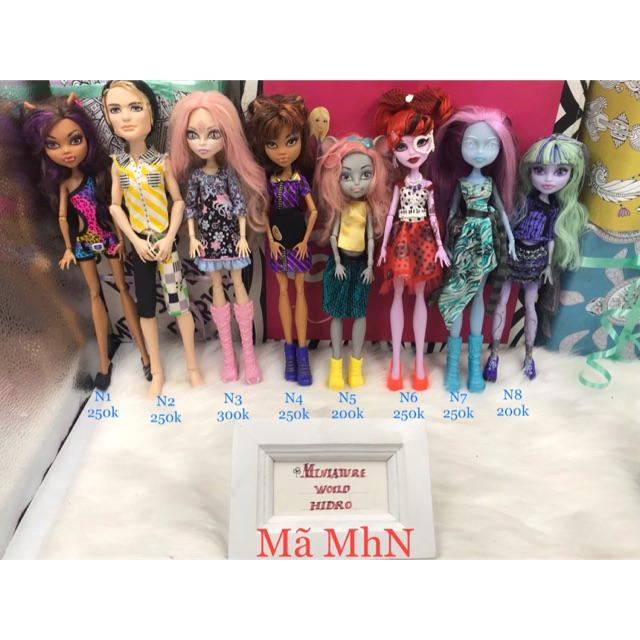 Búp bê MH chính hãng, full đồ. Búp bê monster high. Mã MhN