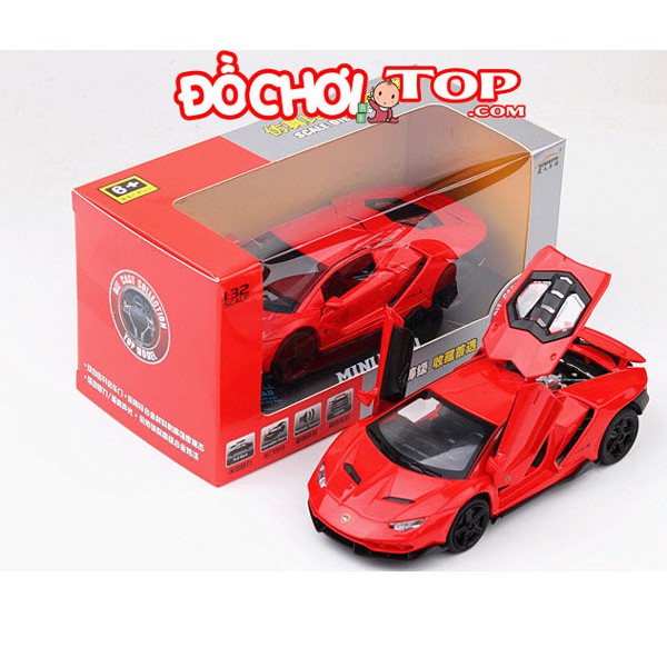 Xe mô hình giá rẻ Lamborghini-Miniauto 770-4 tỉ lệ 1:32 màu đỏ