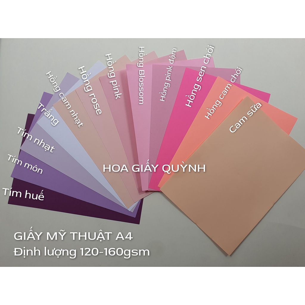 SET 50 tờ  giấy mỹ thuạtA4 120-160gsm