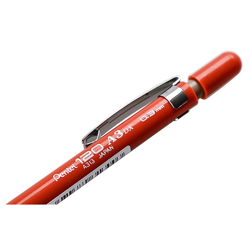 Chì Kim Kỹ Thuật Pentel 120 A3 | Ngòi Thép Chắc Chắn | Hạn Chế Gãy Ngòi | 4 Cỡ Ngòi