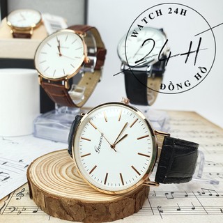 Đồng hồ nam dây da Geneva T36 , mặt kính chống trầy , đẳng cấp doanh nhân