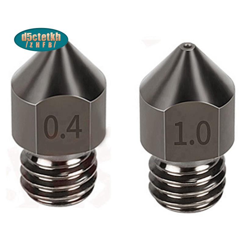 Set 10 Đầu Phun Mk8 1.75mm M6 0.4mm & 1.0mm Cho Máy In