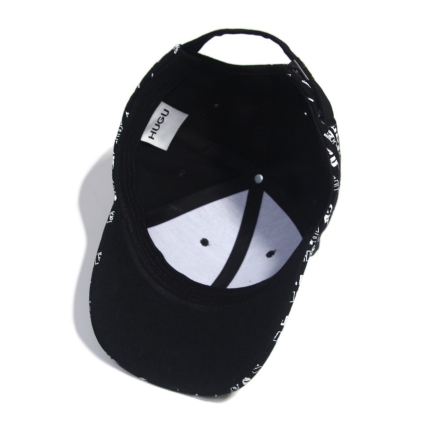 Mũ lưỡi trai họa tiết chính hãng HUGU Space Cap màu đen