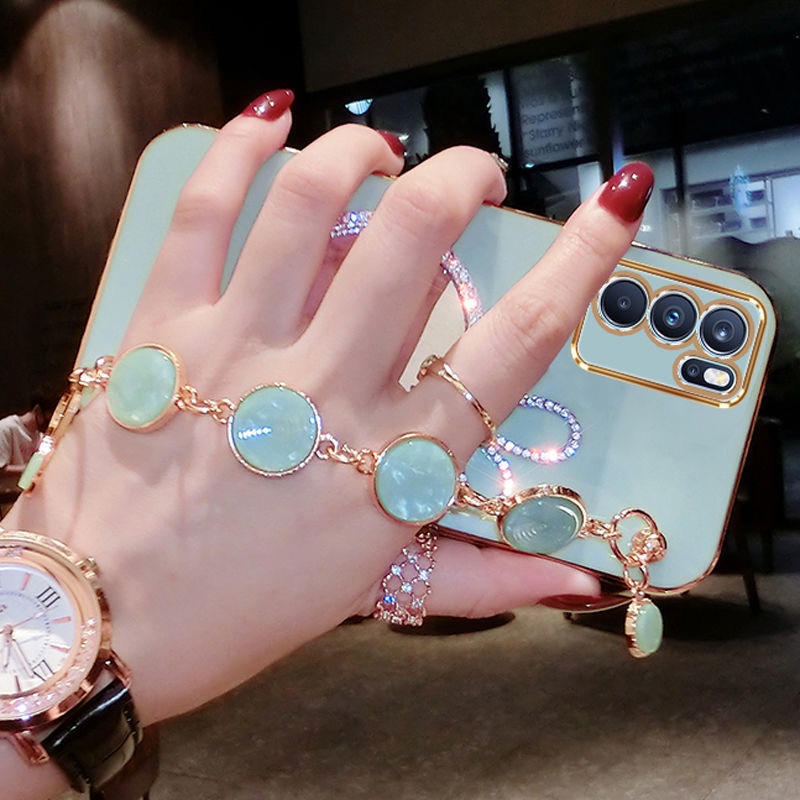 Ốp Điện Thoại Họa Tiết Thỏ Có Gương Trang Điểm Cho OPPO Reno 6Z 6 Pro 5G