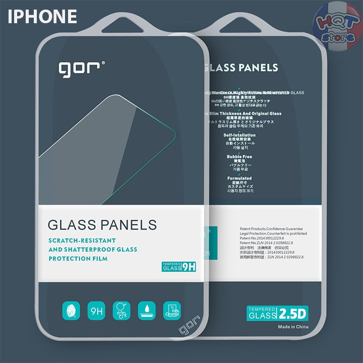 Kính cường lực full màn hình Gor 3D cho IP 11 Pro Max / 11 Pro / 11 / XS Max / XS / X / XR