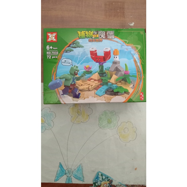 Đồ chơi xếp hình zombie cho bé