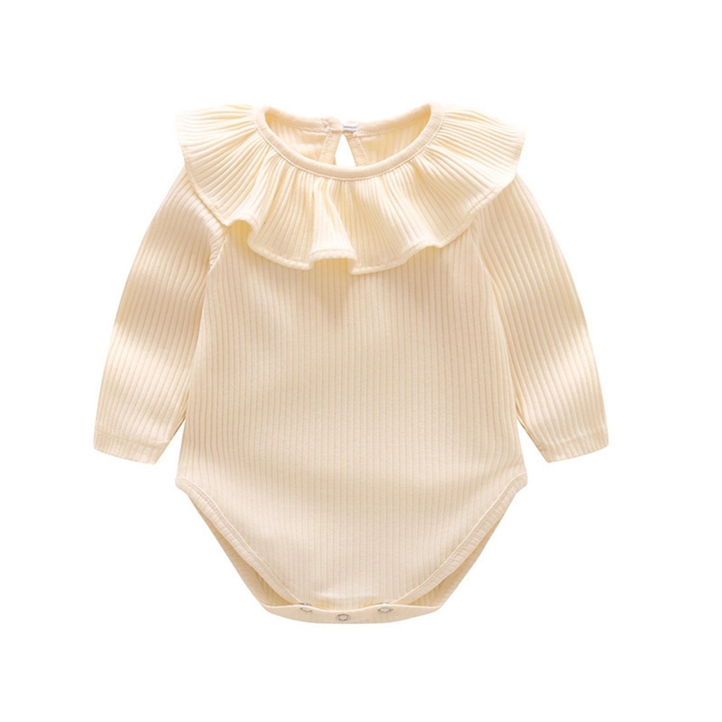 Bodysuit dài tay cho bé trai bé gái cotton hàn gân tăm mềm mịn Thanh hằng baby 3 - 13 kg