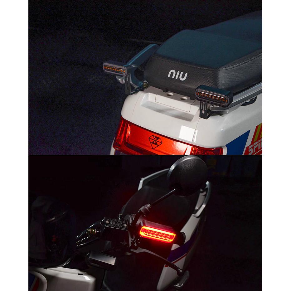 Spirit Beast Motorcycle Modified Cool LED Water Flow Warning Light 12V