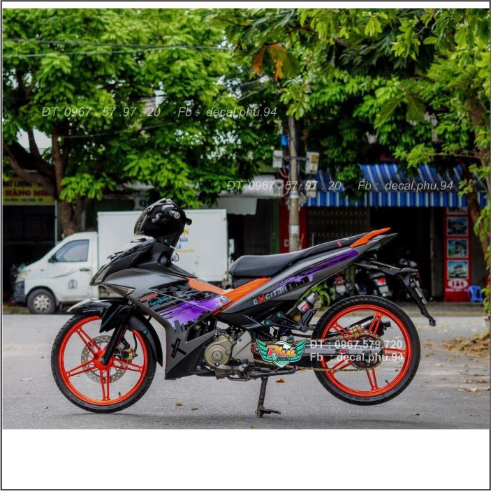 Tem Rời Exciter 150 City Xám Tím (V)