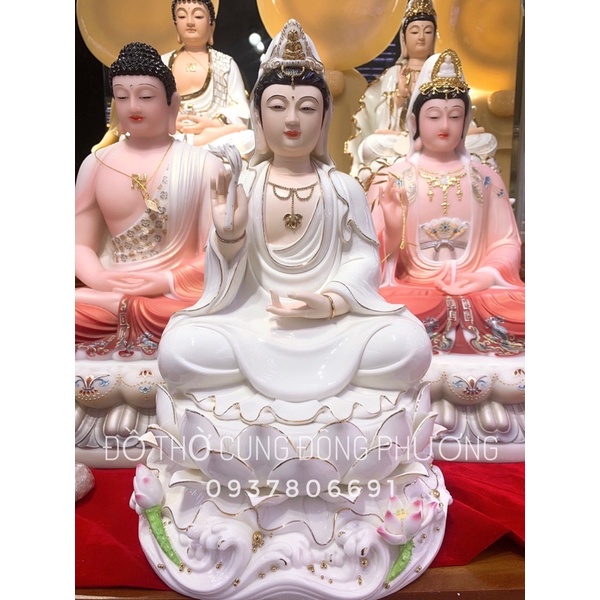 Tượng Mẹ Quan Âm Bồ Tát bằng Sứ - Tượng Phật Bà Quan Âm Thờ Cúng