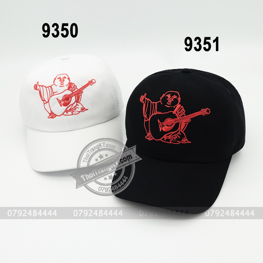 Nón thời trang Ông Địa [ Trắng + Đen ]