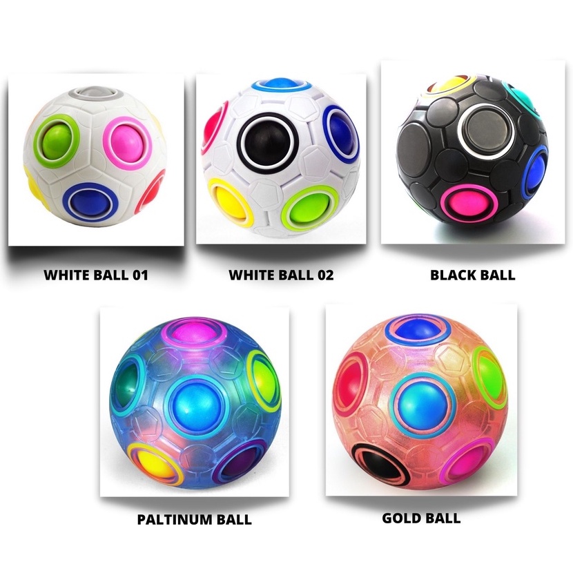 Đồ Chơi Thông Minh Cho Bé Rubik Biến Thể Rubik Rainbow Ball Sengso Robik Bóng Siêu Đẹp - RBALL01