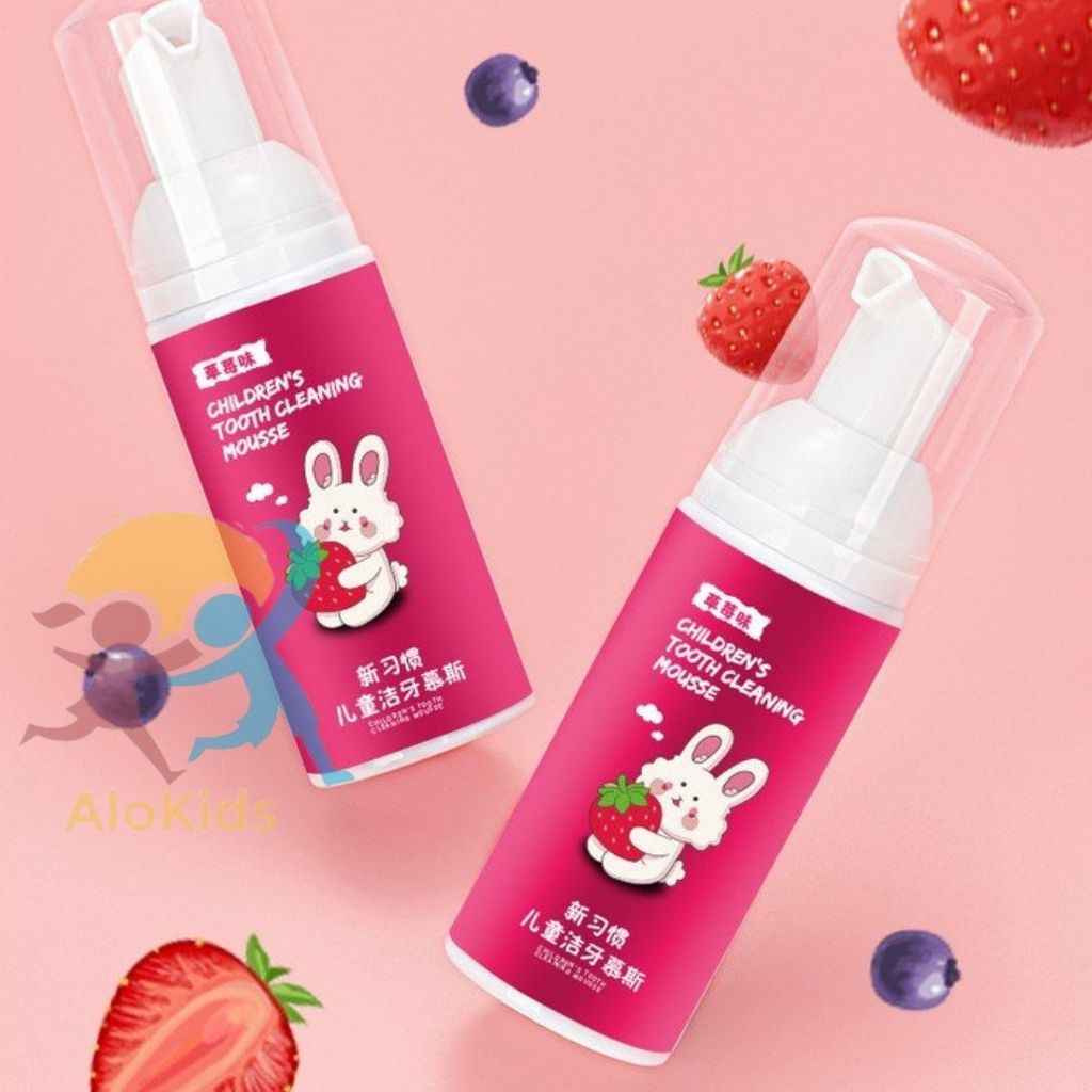 Combo Bàn Chải Đánh Răng Chữ U, Kem Đánh Răng Tạo Bọt Cho Bé Shop Alokidstb