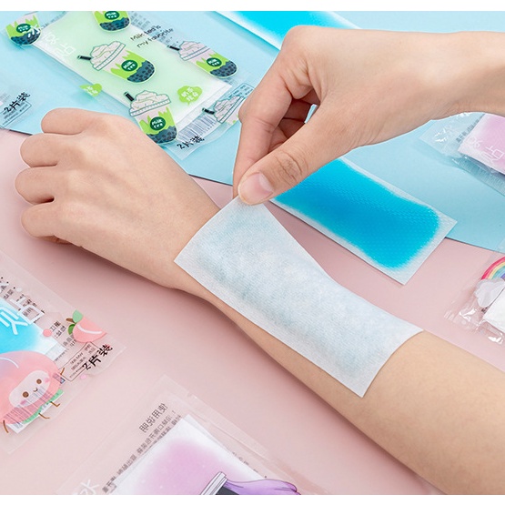 Miếng dán lạnh pad lạnh làm mát giảm nhiệt cho ngày hè mẫu mới cực cute( 1 gói 2 miếng)
