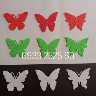 6 hình bươm bướm bằng xốp, 3 size, 3 mẫu - hình trang trí nhà, thiệp, scrapbook, bookmark, bao lì xì, phong thư- khuôn