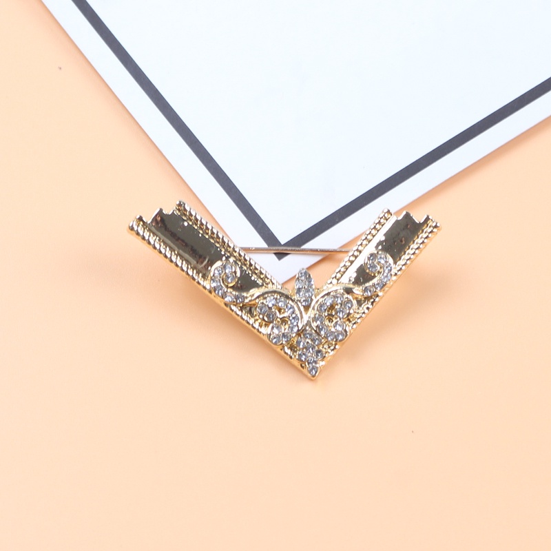 Trâm Cài Áo Kim Loại Mạ Vàng Họa Tiết Hình Học Sang Trọng Thời Trang Cho Nữ