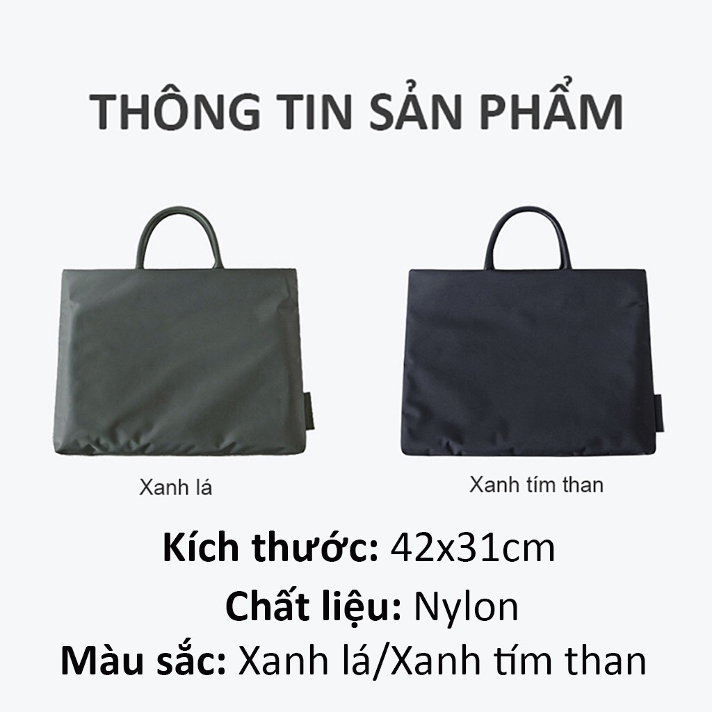 Túi đựng laptop 13/14/15 inch chống sốc bằng vải nylon chống nước 2 màu sắc unisex