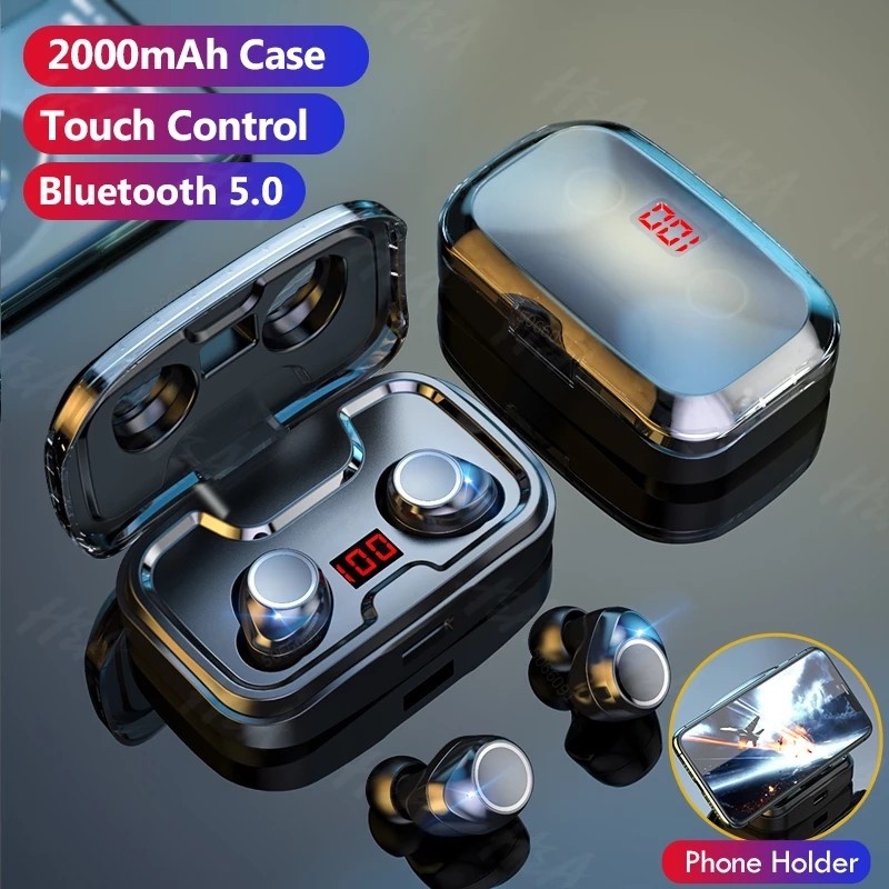 Tai nghe không dây TWS X10 Bluetooth 5.0 âm thanh stereo 9D thông minh có màn hình LED chống thấm nước