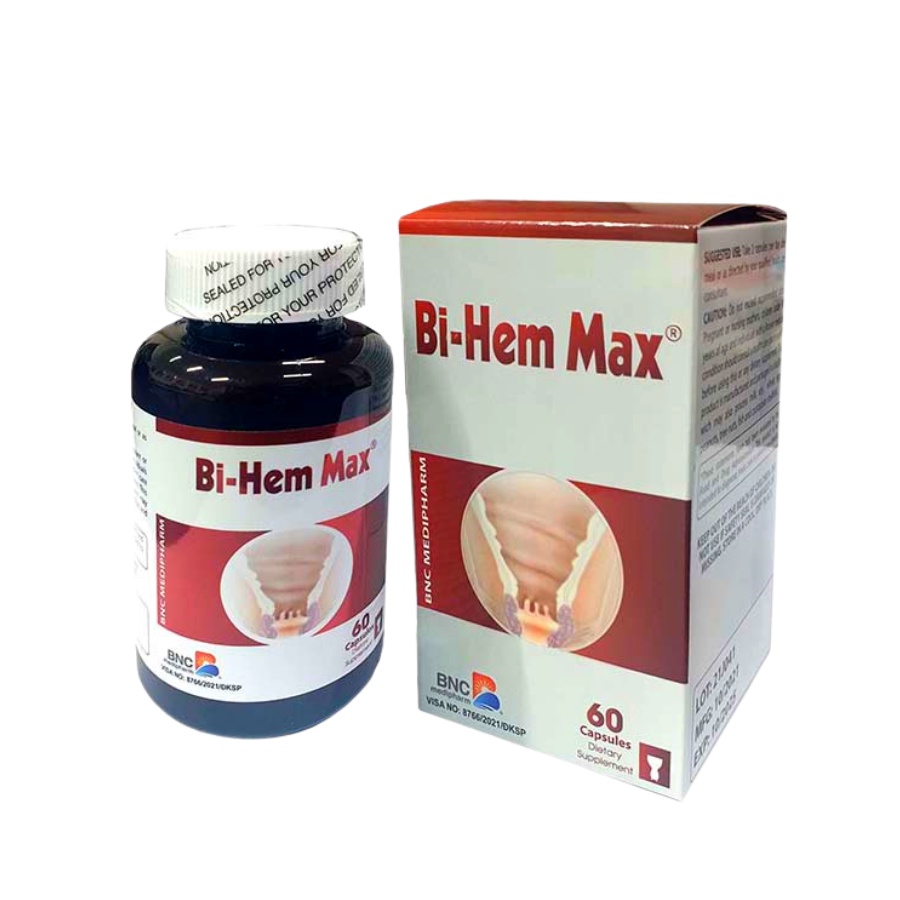 [CHÍNH HÃNG] Viên uống Bi-Hem Max giải pháp cho người trĩ nội, trĩ ngoại không cần phẫu thuật