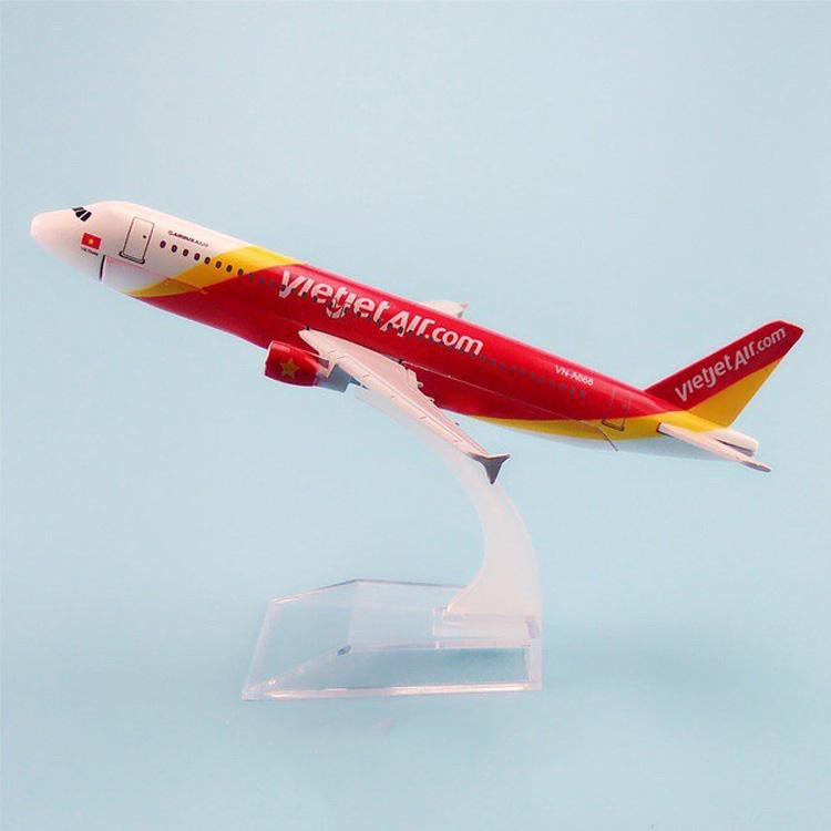 Mô hình máy bay Vietjet air 16cm