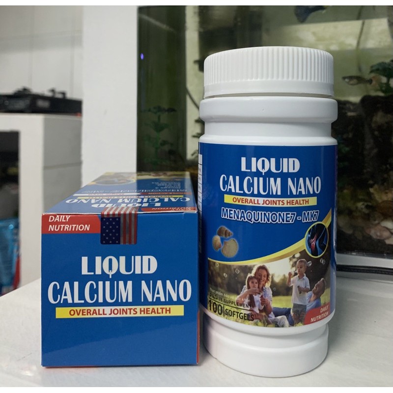 LIQUID CALCIUM NANO - BỔ SUNG Canxi giúp phòng chống còi xương, tăng cường phát triển hệ xương...