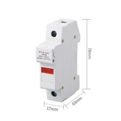 [LOẠI TỐT; Đơn tối thiểu 30k] Bộ đế cầu chì sứ RT18-32X có đèn gồm đế và ruột cầu chì sứ 1A ~ 32A.