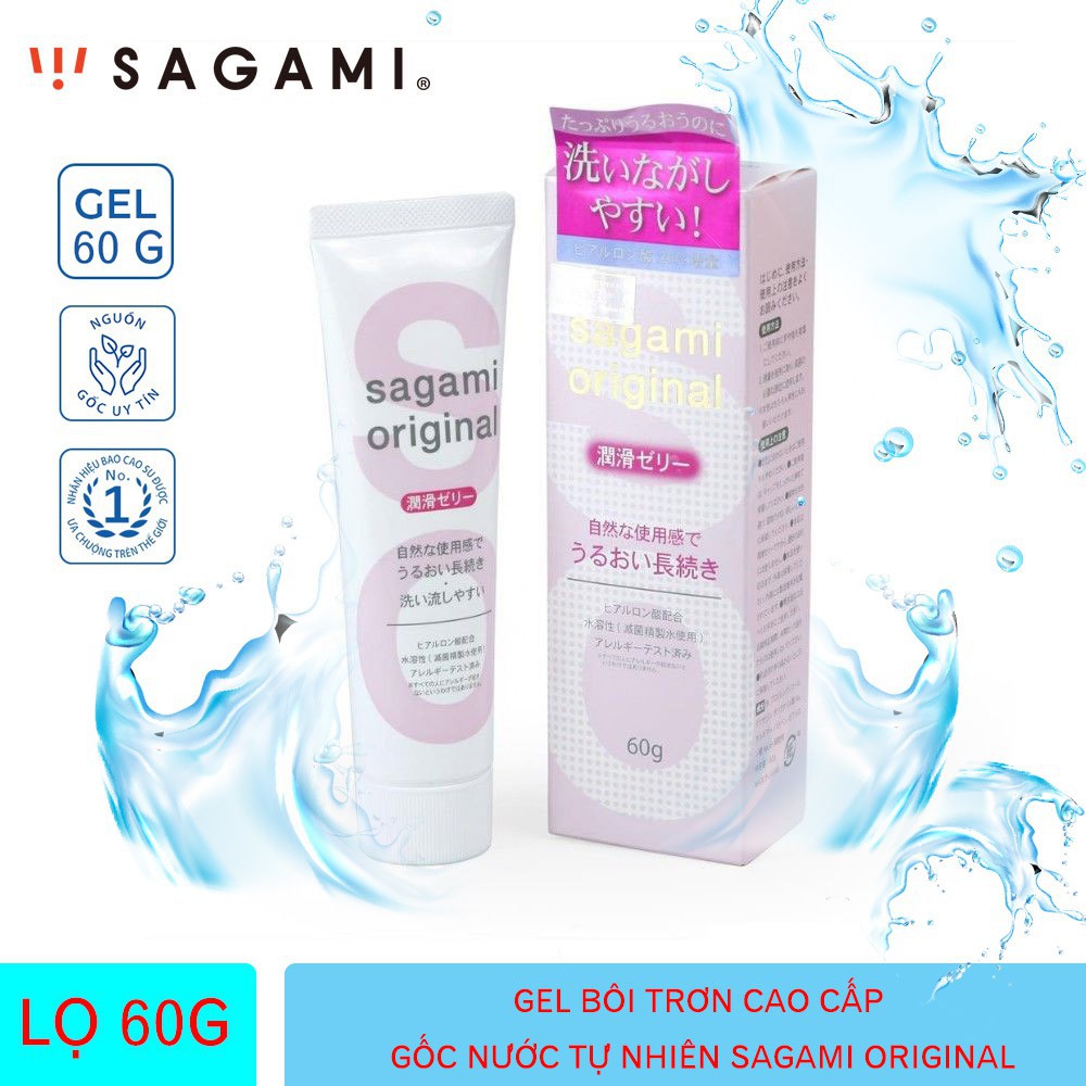 Gel Bôi Trơn và tạo độ ẩm tự nhiên Sagami Original 60g