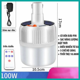 Bóng đèn led sạc tích điện 5 chế độ