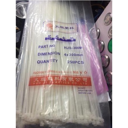 Dây thít(nylon cable) 4x300mm 250 sợi/túi