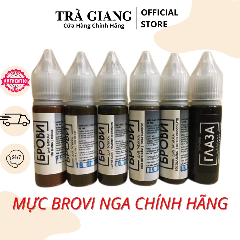 MỰC BROVI NGA CHÍNH HÃNG - MỰC XĂM CAO CẤP [CHÍNH HÃNG 100%]