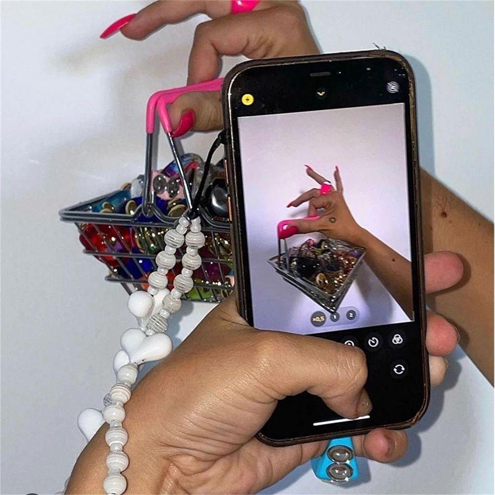 Dây Đeo Điện Thoại Dạng Chuỗi Hạt Chống Thất Lạc Phong Cách Boho