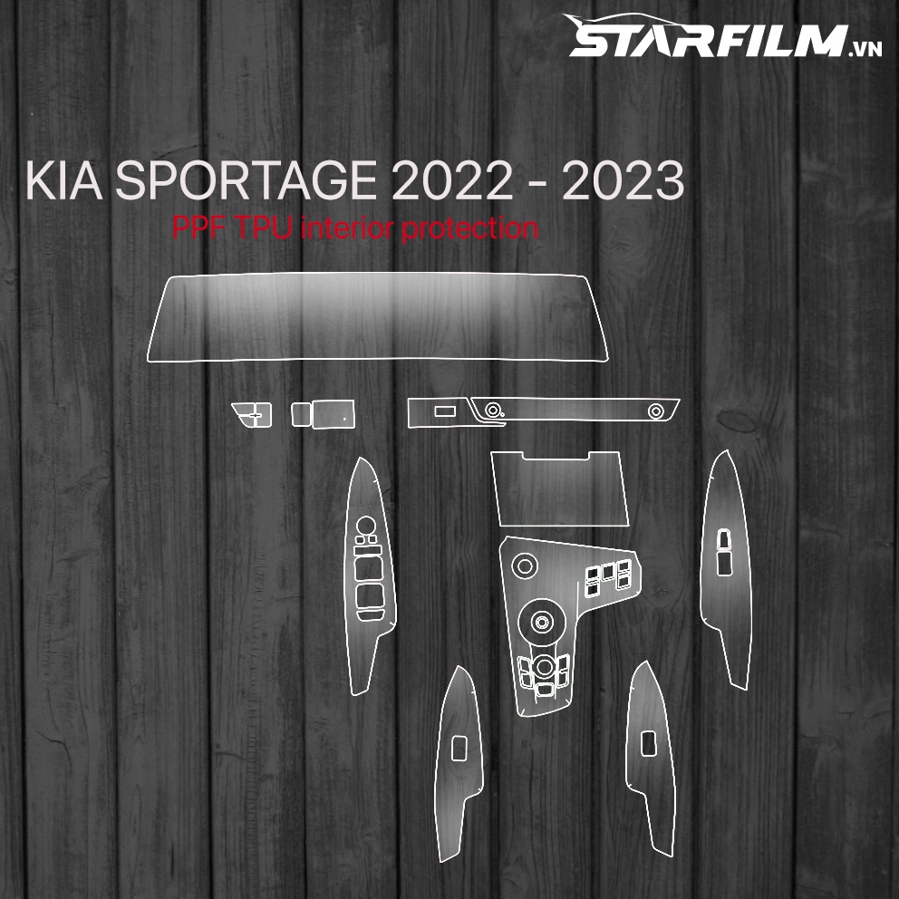 KIA SPORTAGE 2022 PPF TPU nội thất chống xước tự hồi phục STARFILM